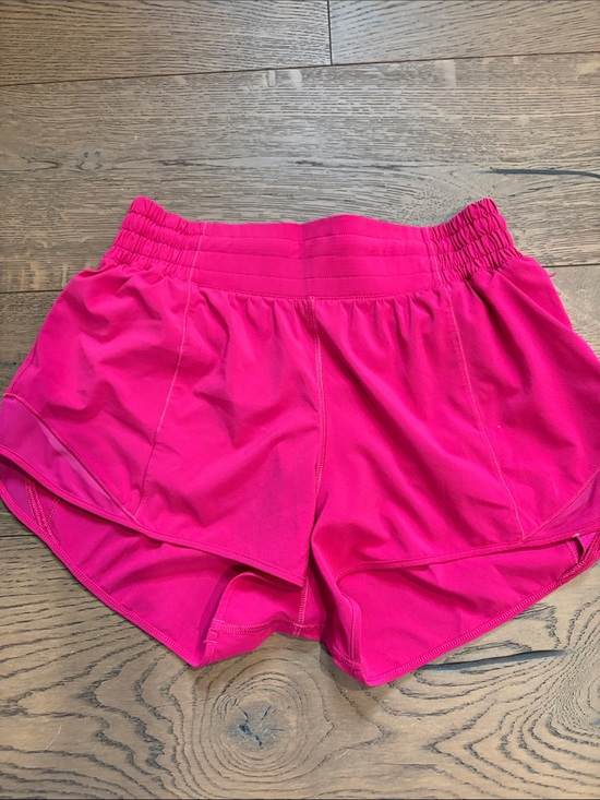 lululemon athletica Pants - Lululemon Hotty Hot Shorts Bright Fuchsia Elastic Waist